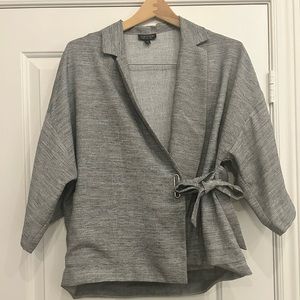 Top shop, blazer, size 4, grey